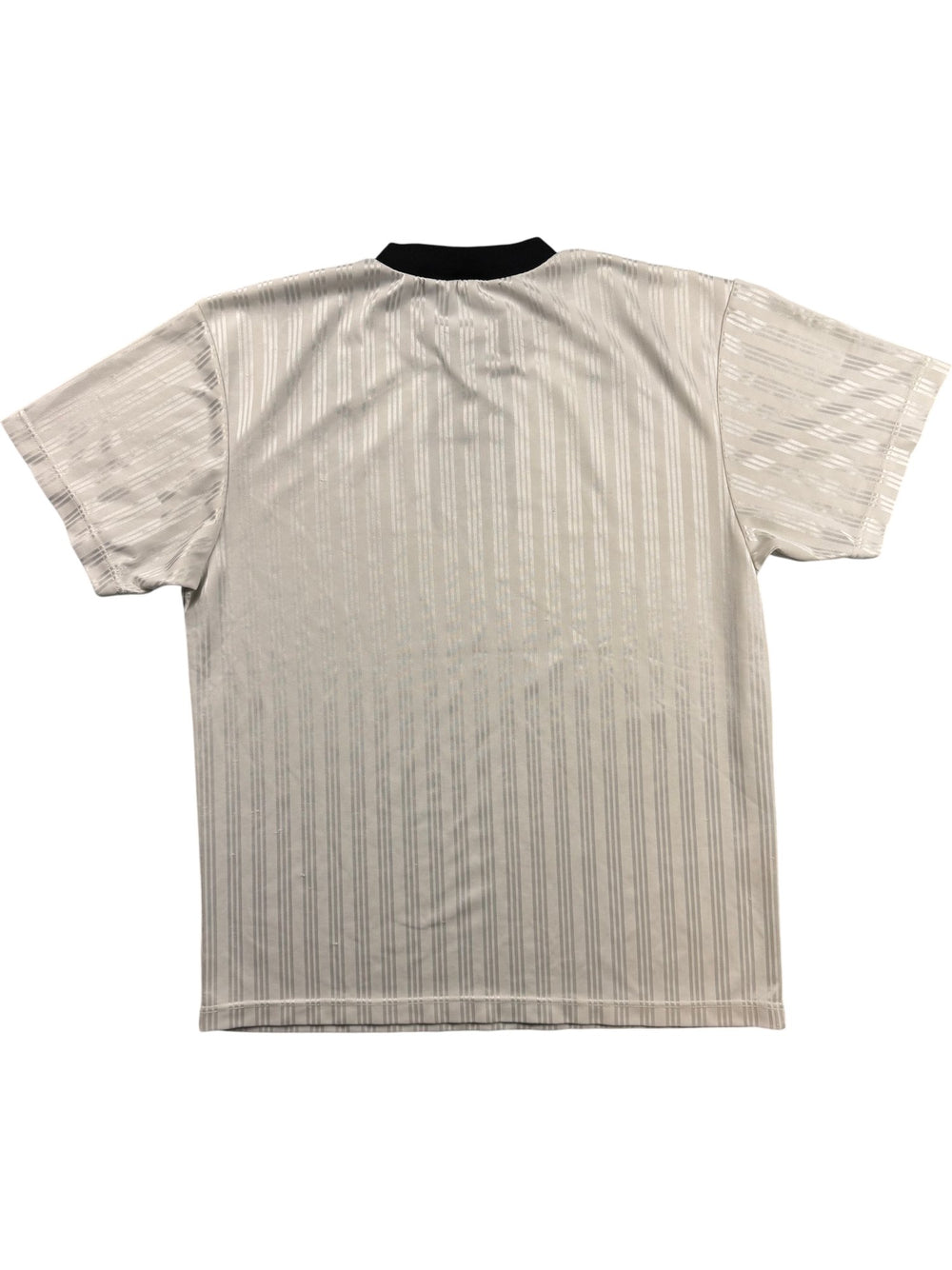 Adidas Striped Graphic Soccer Shirt - M/L - Think Vintage ltd