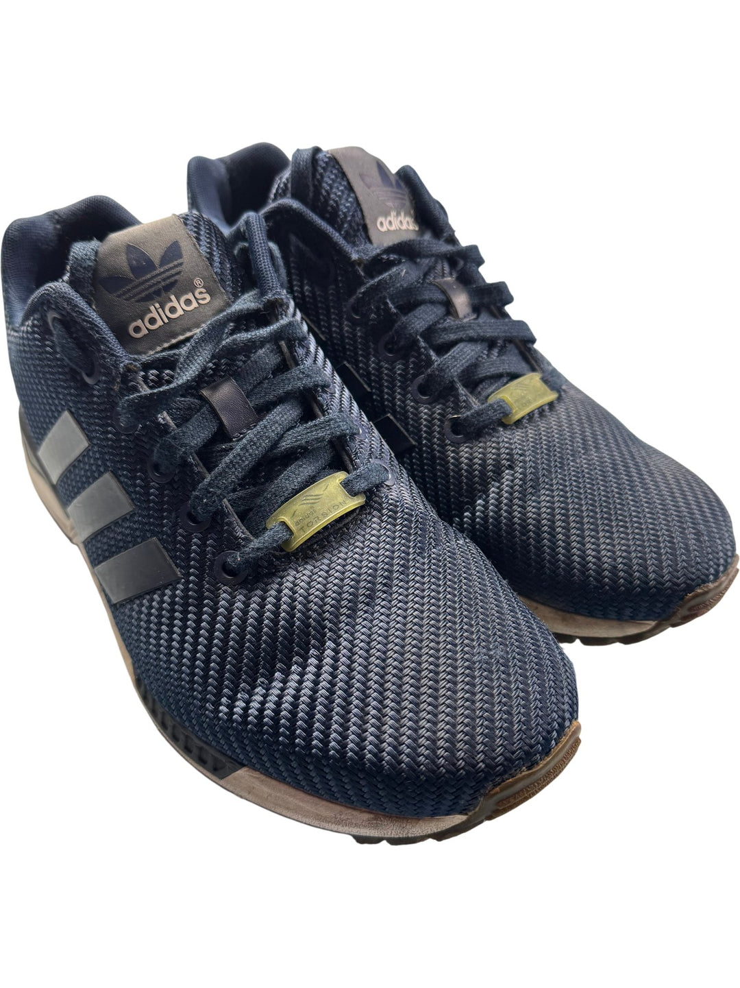 Adidas ZX Flux Navy Sneakers - Size 8 - Think Vintage Online Ltd