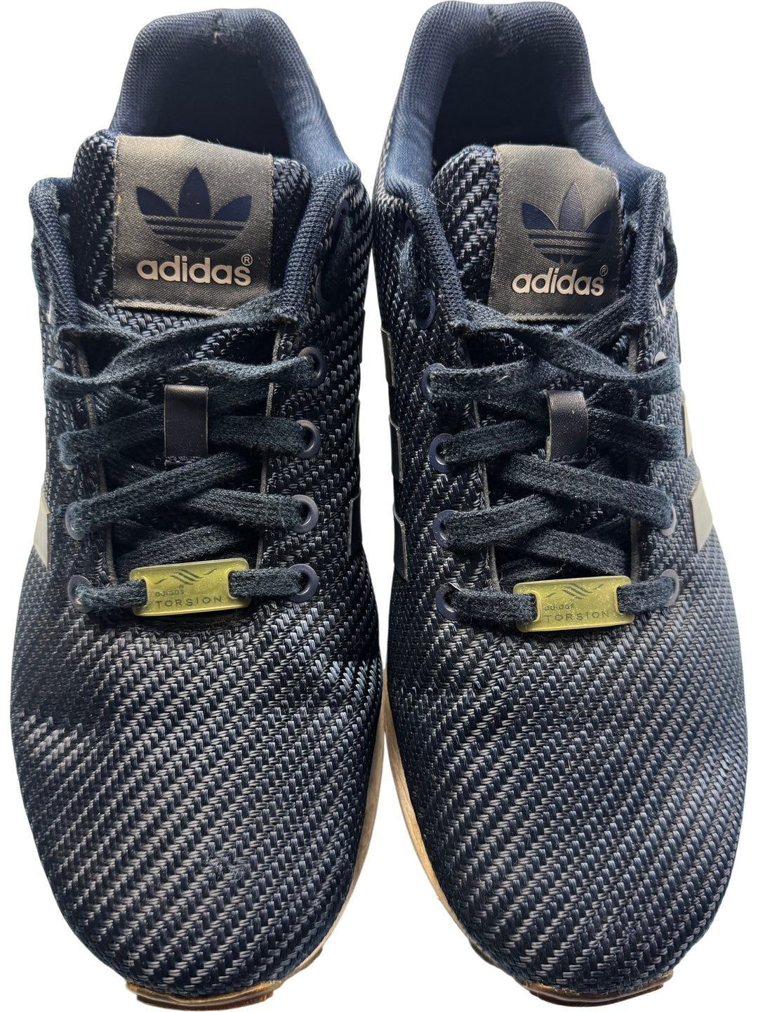 Adidas ZX Flux Navy Sneakers - Size 8 - Think Vintage Online Ltd