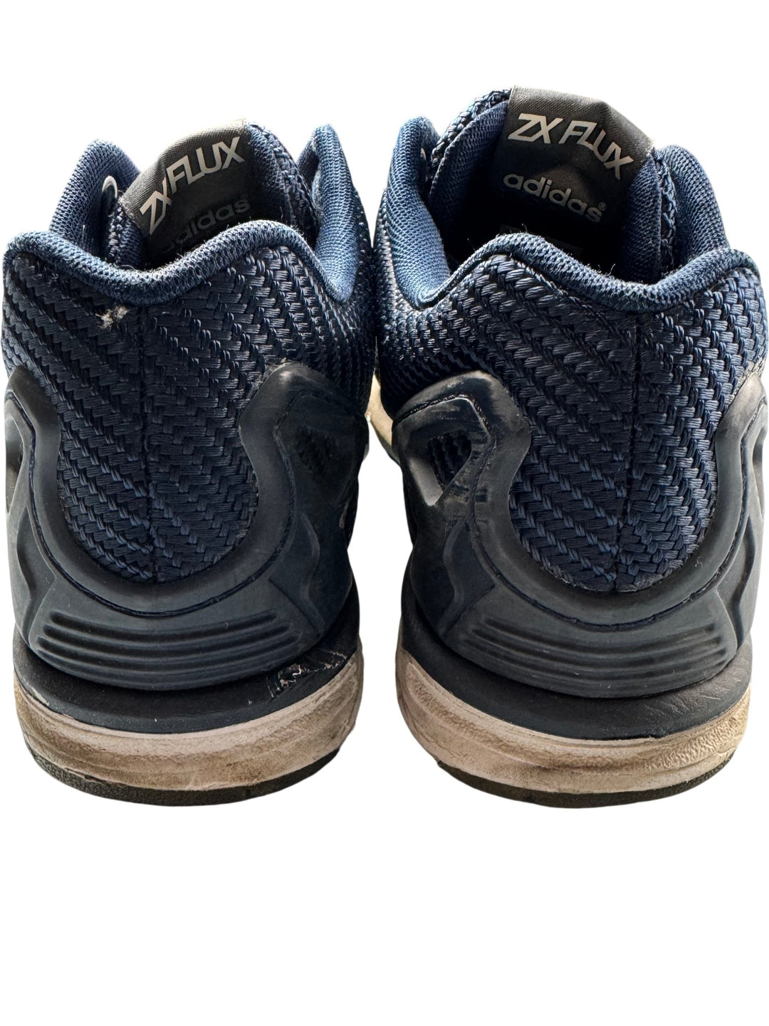 Adidas ZX Flux Navy Sneakers - Size 8 - Think Vintage Online Ltd