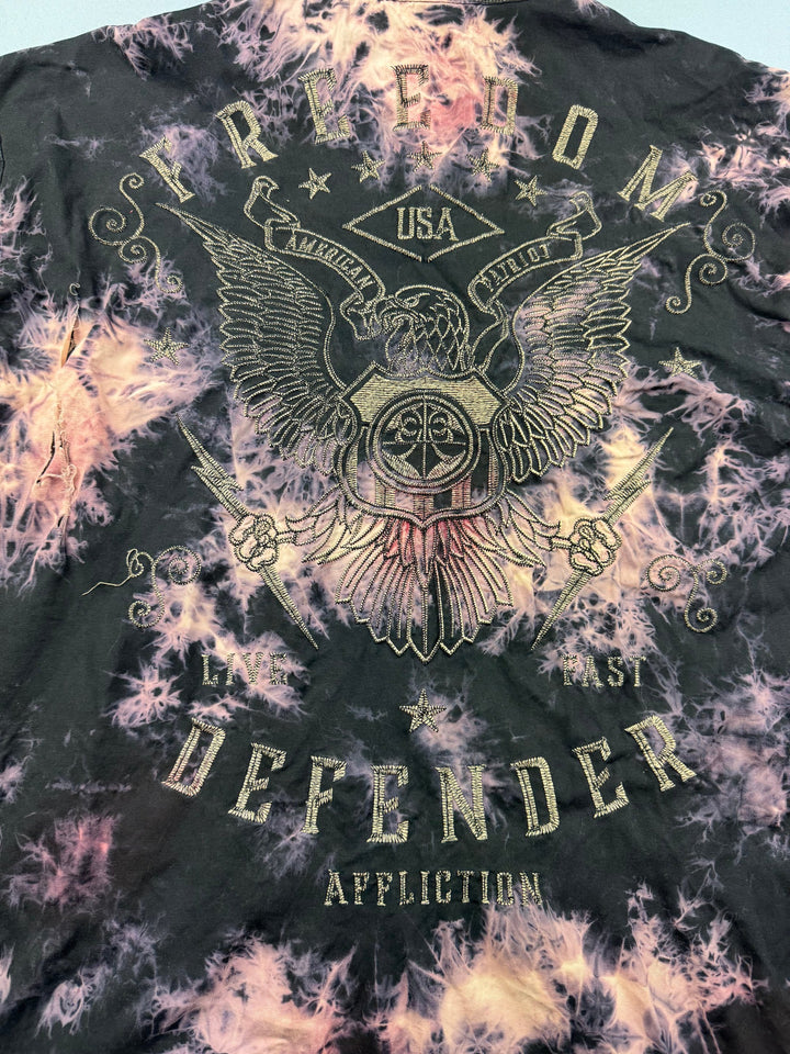 Affliction Defender Tie-Dye Shirt - XL - Think Vintage ltd