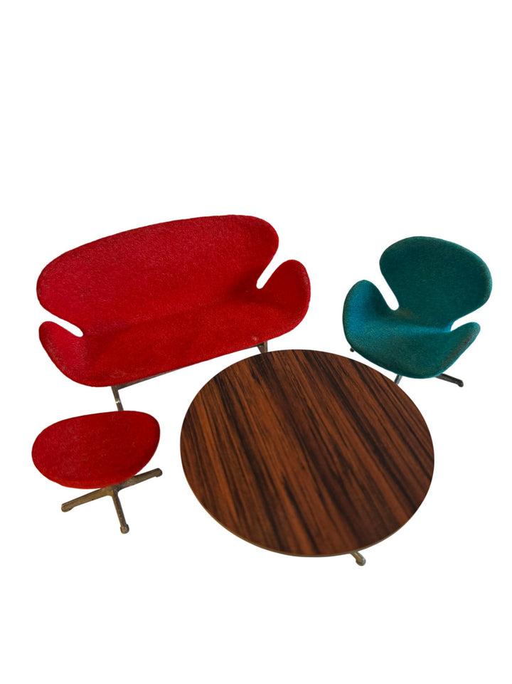 After Arne Jacobsen Miniature Furniture 4 Piece Set - Think Vintage Online Ltd