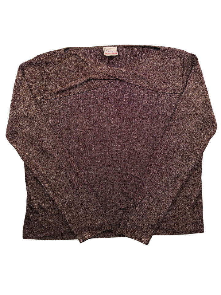 Agenda Metallic Knit Sweater - L