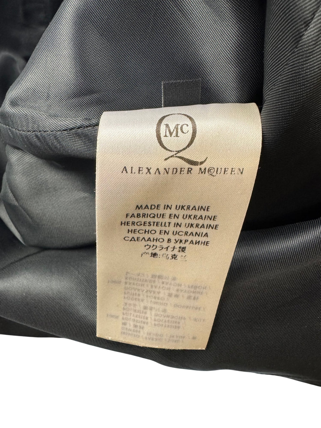 Alexander McQueen Black Pencil Skirt - S - Think Vintage ltd