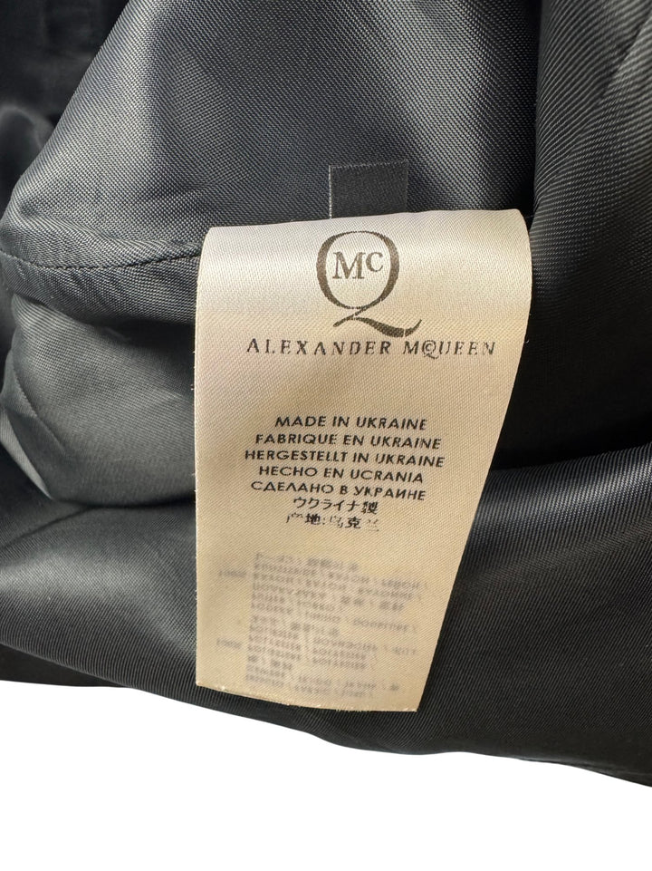 Alexander McQueen Black Pencil Skirt - S - Think Vintage ltd