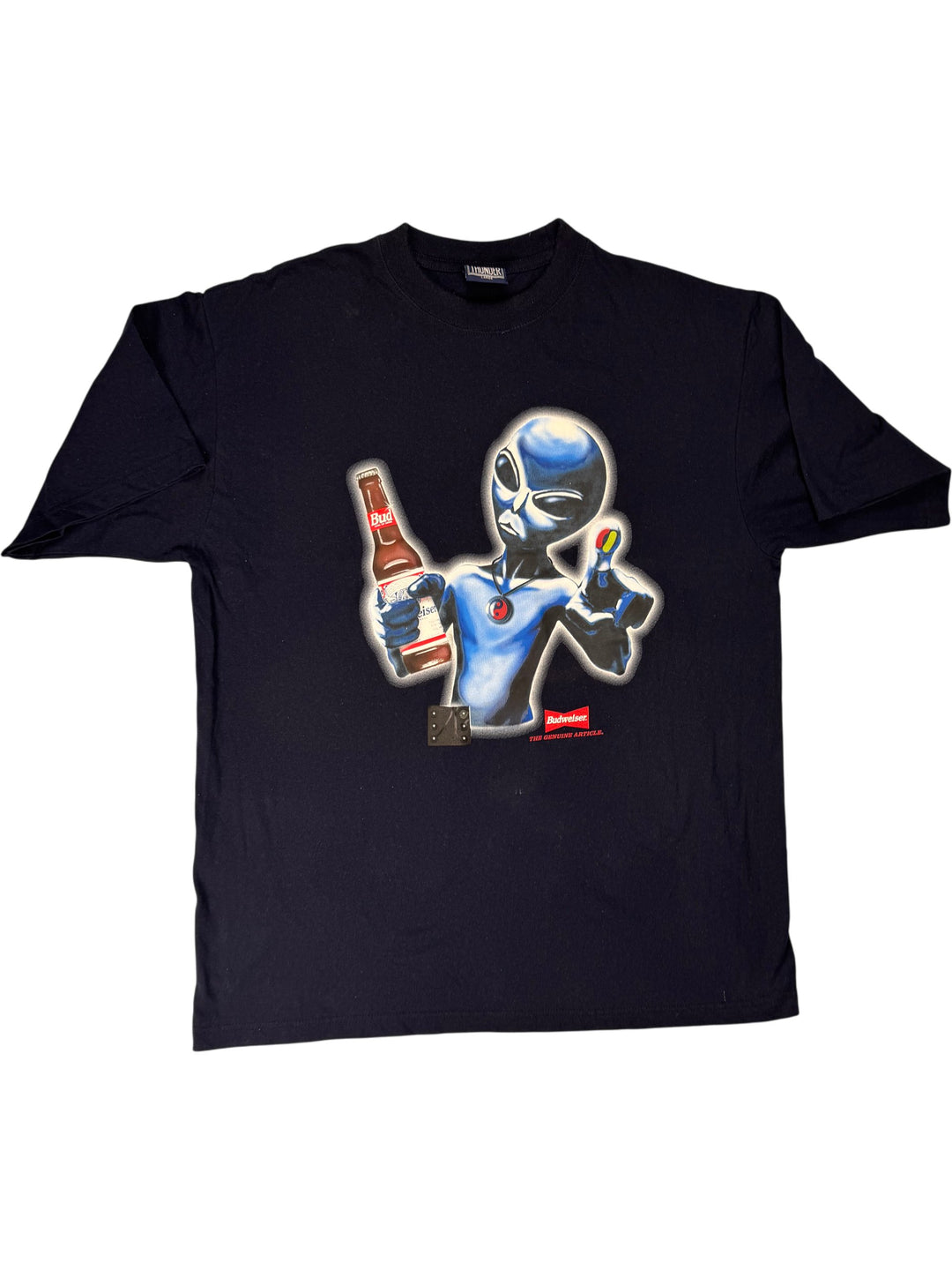 Alien Graphic Budweiser T-Shirt - Think Vintage