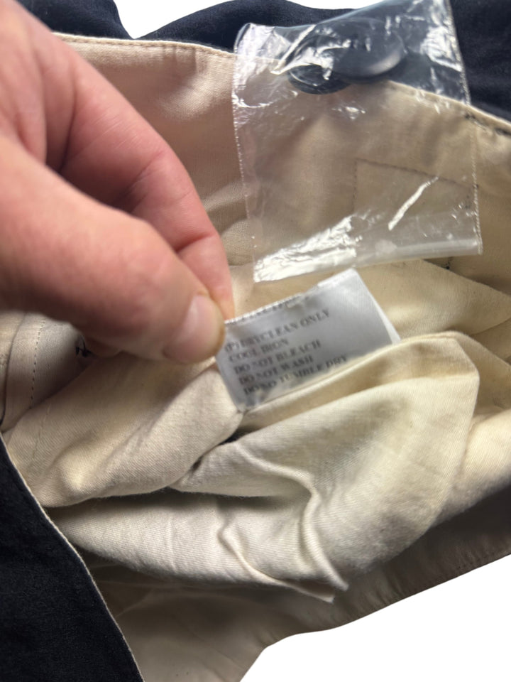 All Saints Black Wool Cropped Jacket - S - Think Vintage ltd