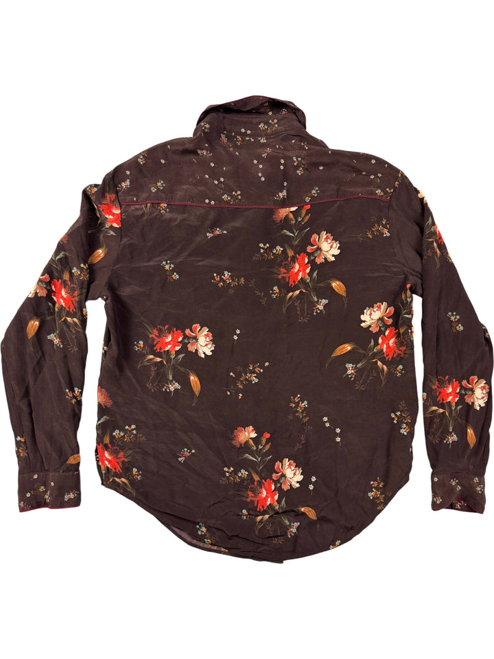 All Saints Floral Long Sleeve Shirt - S - Think Vintage Online Ltd