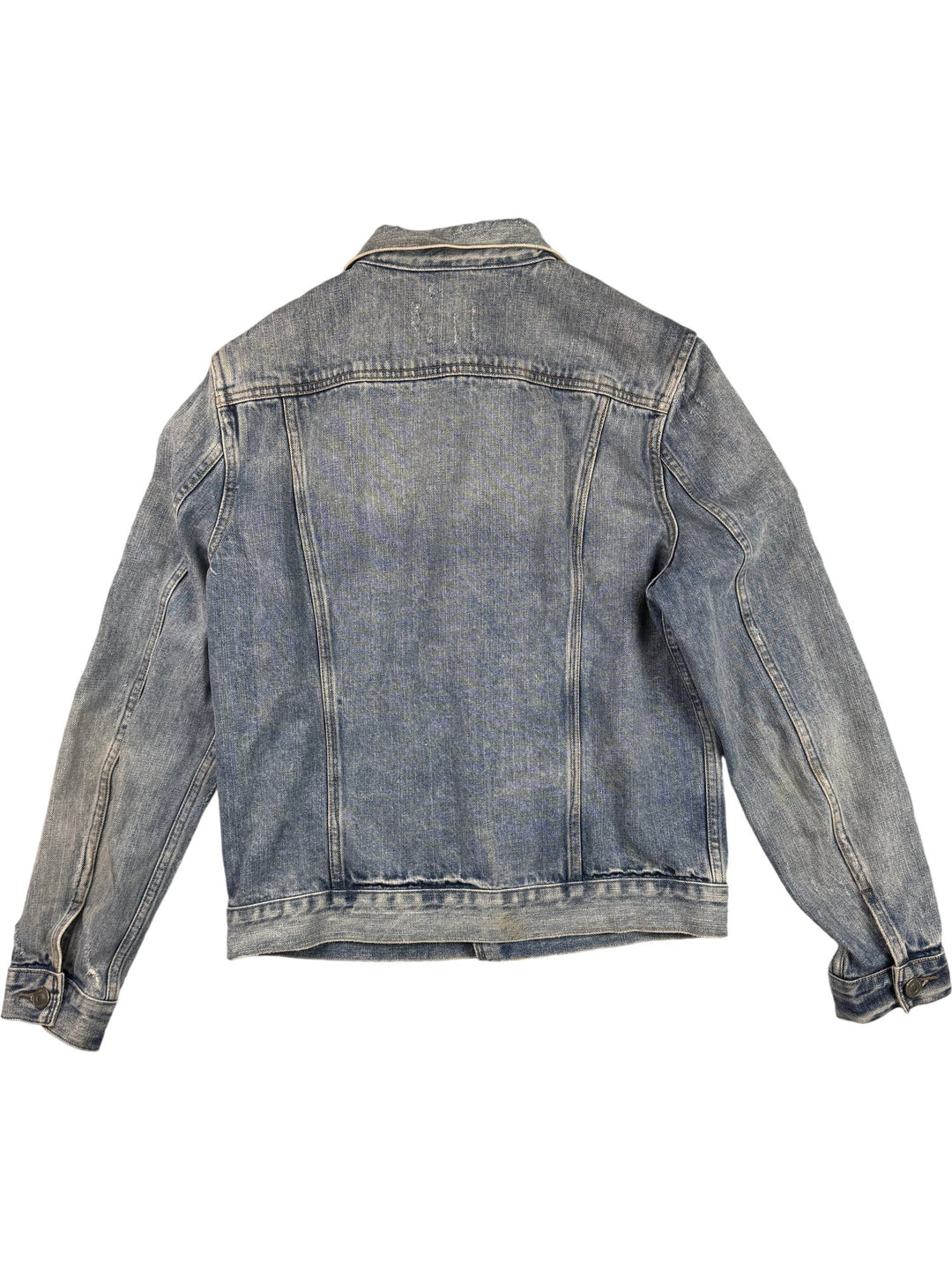 AllSaints Blue Denim Jacket - M/L - Think Vintage ltd