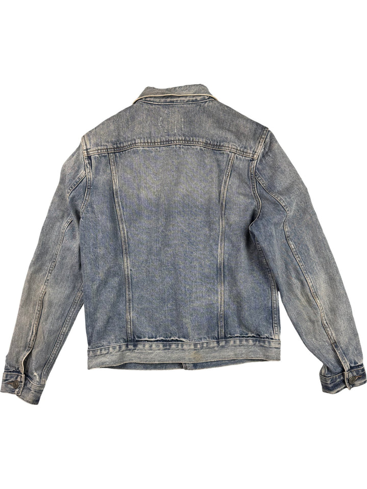 AllSaints Blue Denim Jacket - M/L - Think Vintage ltd