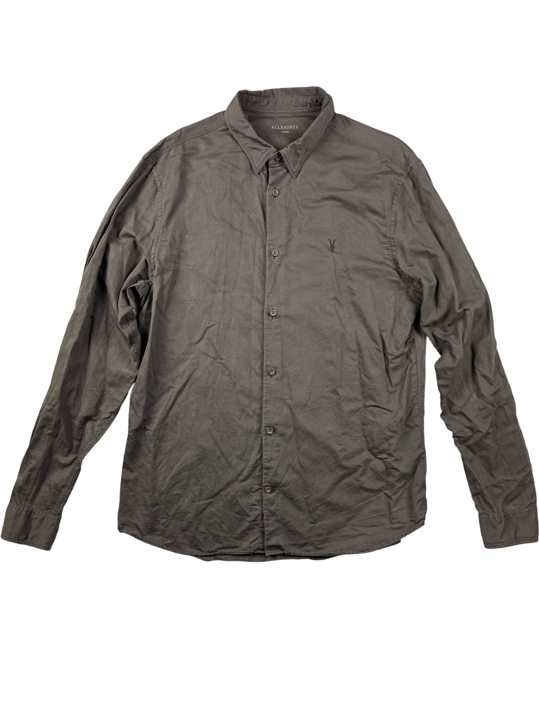 AllSaints Long Sleeve Shirt - L - Think Vintage