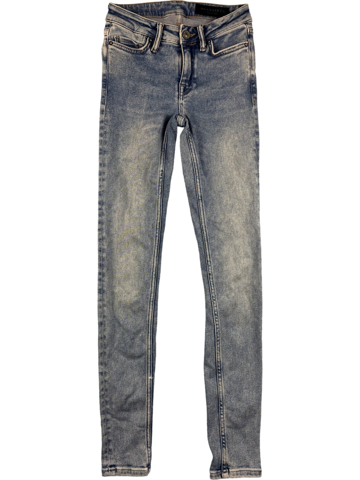 AllSaints Stone Wash Denim Jeans - XS - Think Vintage
