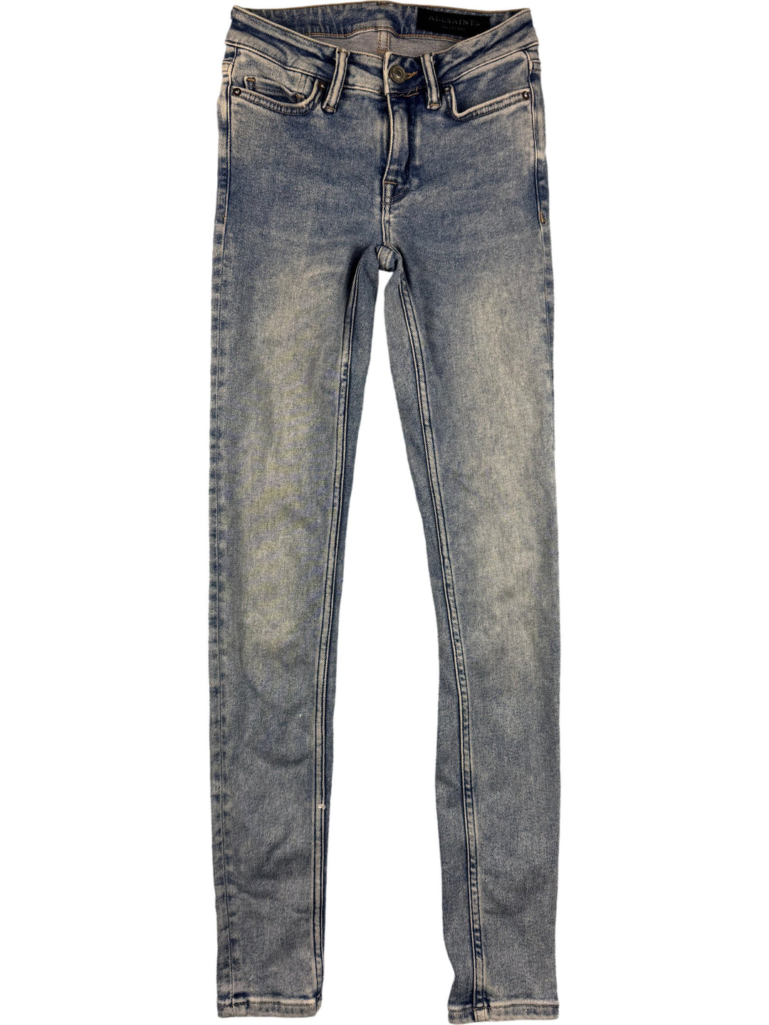 AllSaints Stone Wash Denim Jeans - XS - Think Vintage Online Ltd