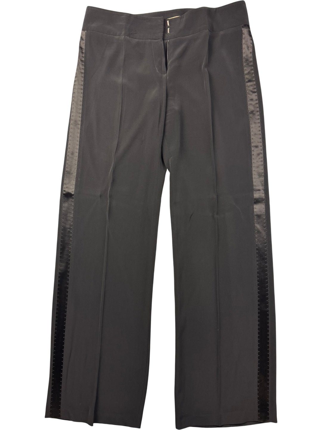 Amanda Marshall Black Straight Leg Trousers - W32 - Think Vintage ltd