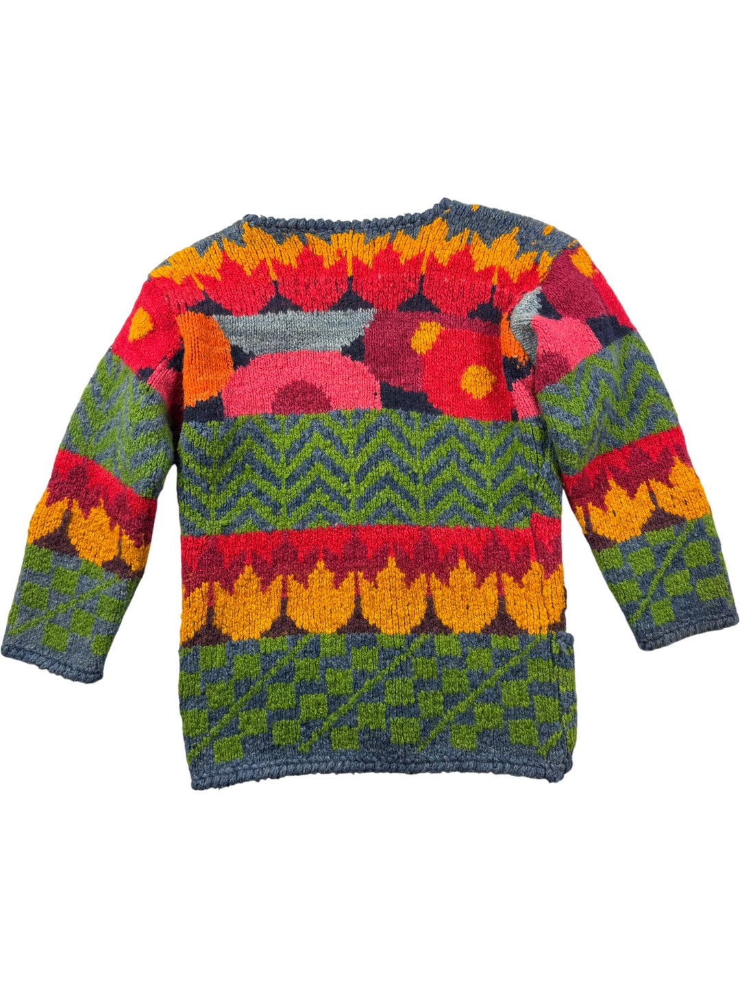Amano Multicolor Knit Cardigan - M - Think Vintage ltd