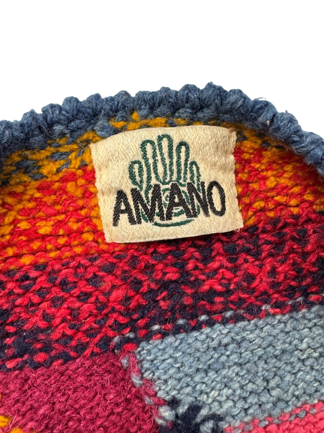 Amano Multicolor Knit Cardigan - M - Think Vintage ltd