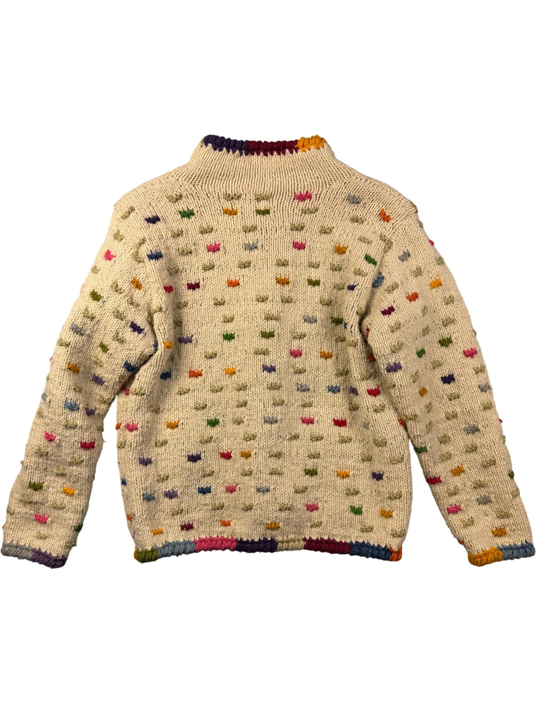 Amano Multicolour Knit Baby Cardigan - Think Vintage ltd