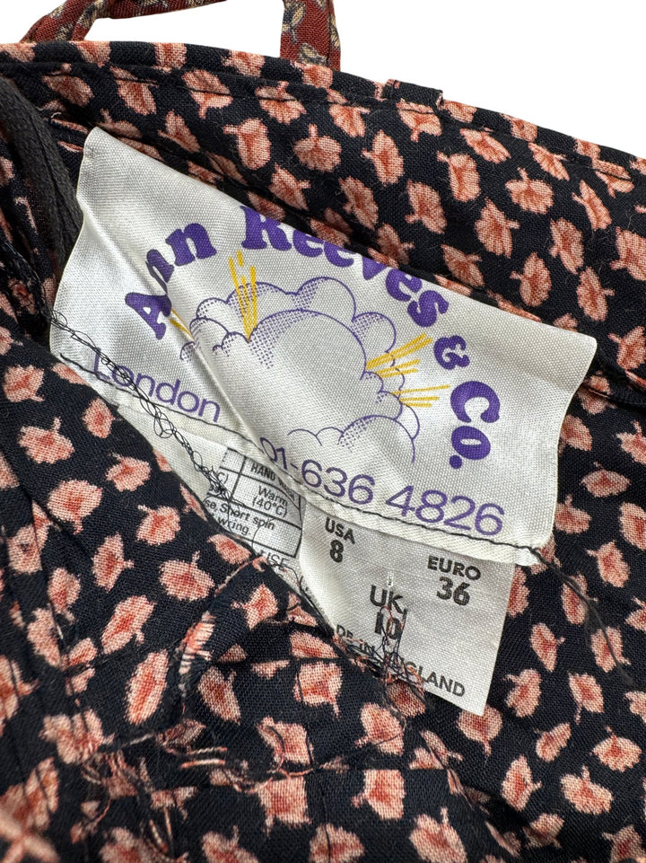 Ann Reeves Floral Maxi Dress - W25 - Think Vintage ltd