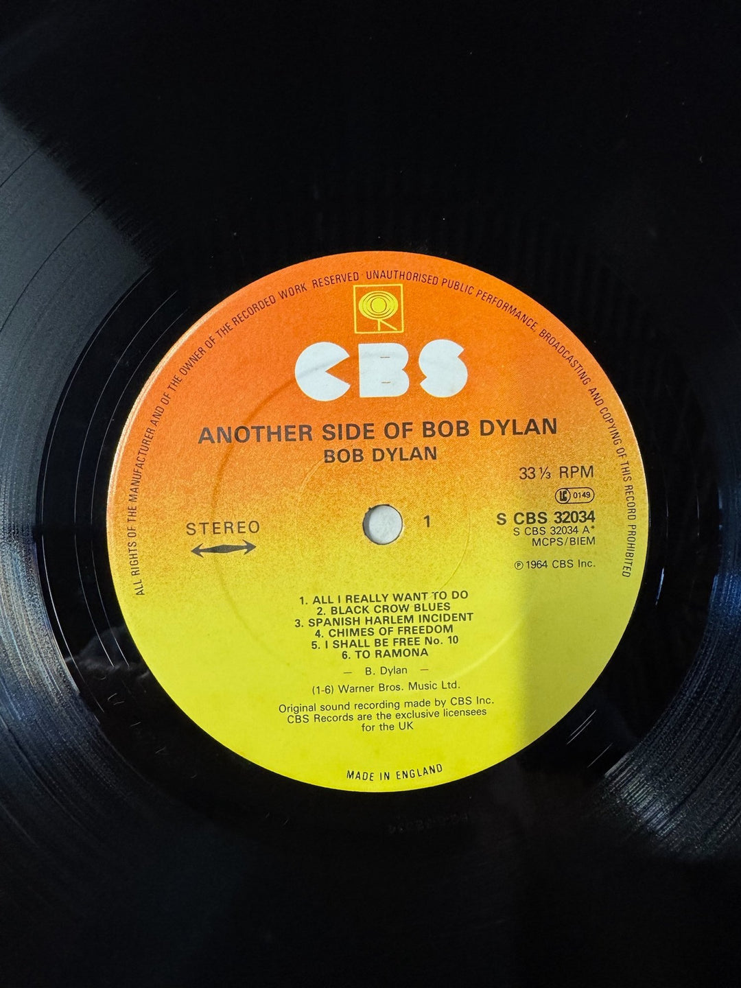 Another Side Of Bob Dylan Vinyl LP - Good