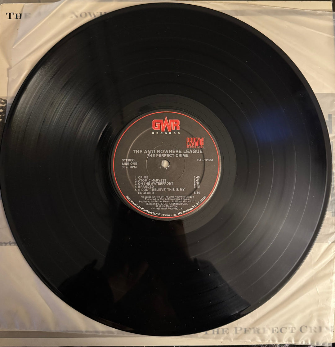 Anti Nowhere League 'The Perfect Crime' LP - Good - Think Vintage ltd