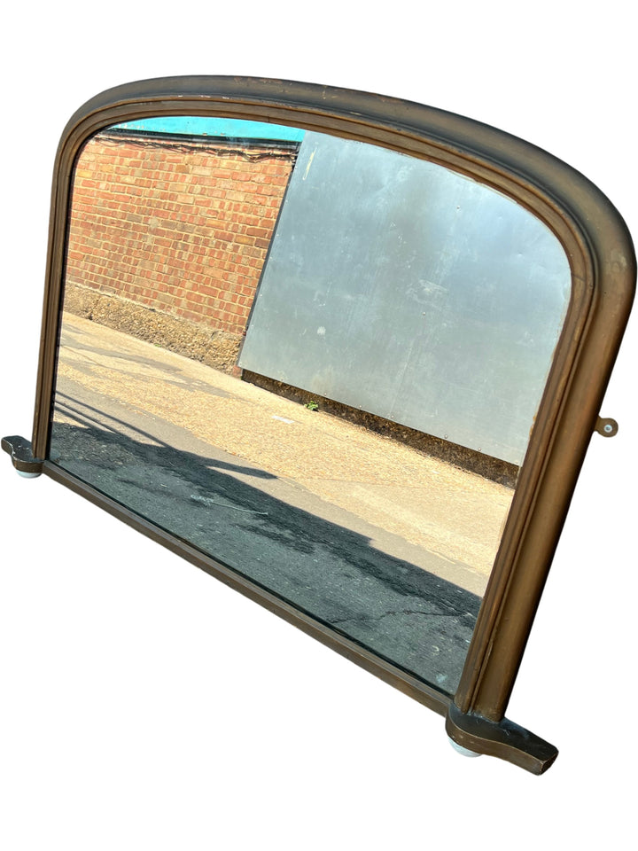 Antique Brass Framed Wall Mirror - Think Vintage