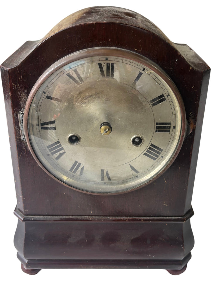 Antique H.A.C. Mantel Clock With Roman Numerals - Think Vintage