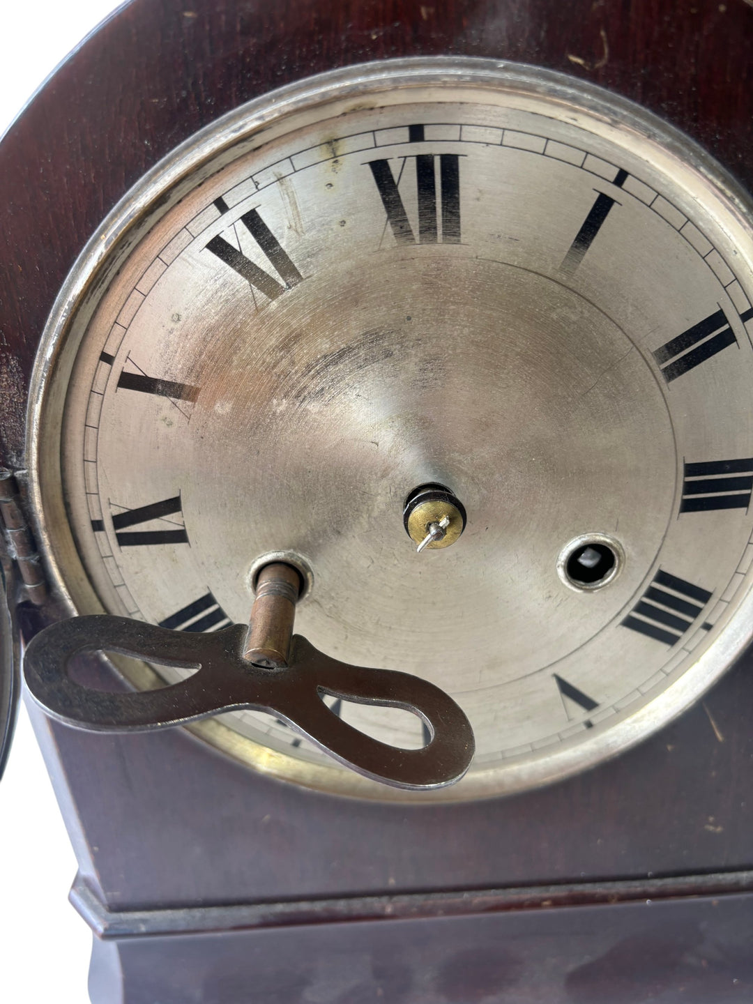 Antique H.A.C. Mantel Clock With Roman Numerals - Think Vintage