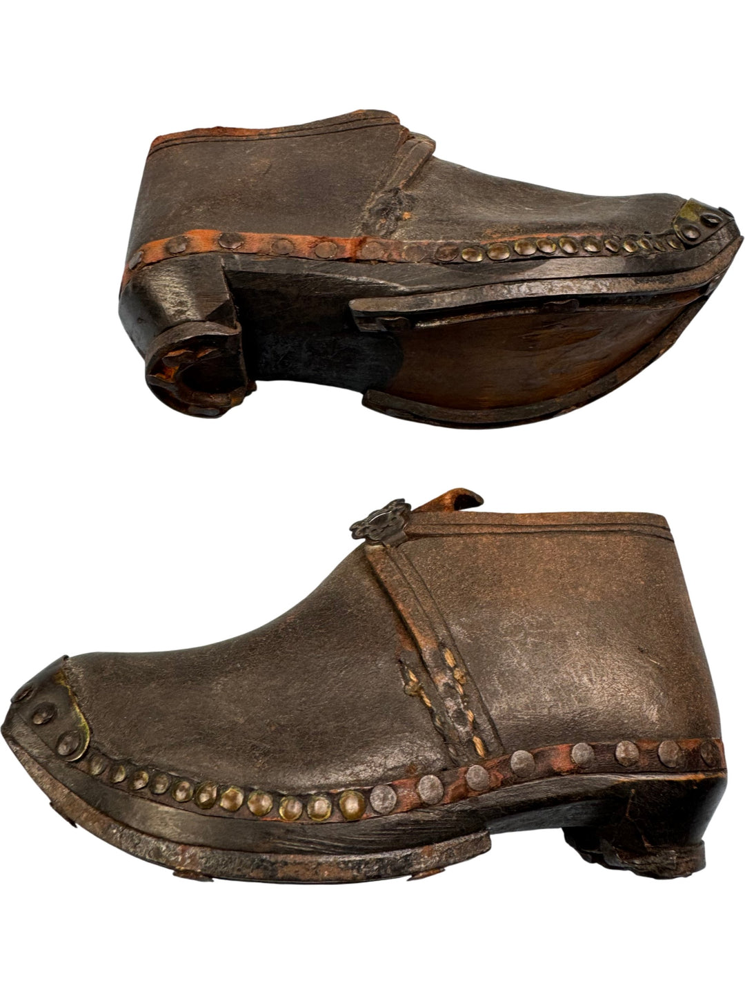 Antique Metal Buckled Shoes - Think Vintage