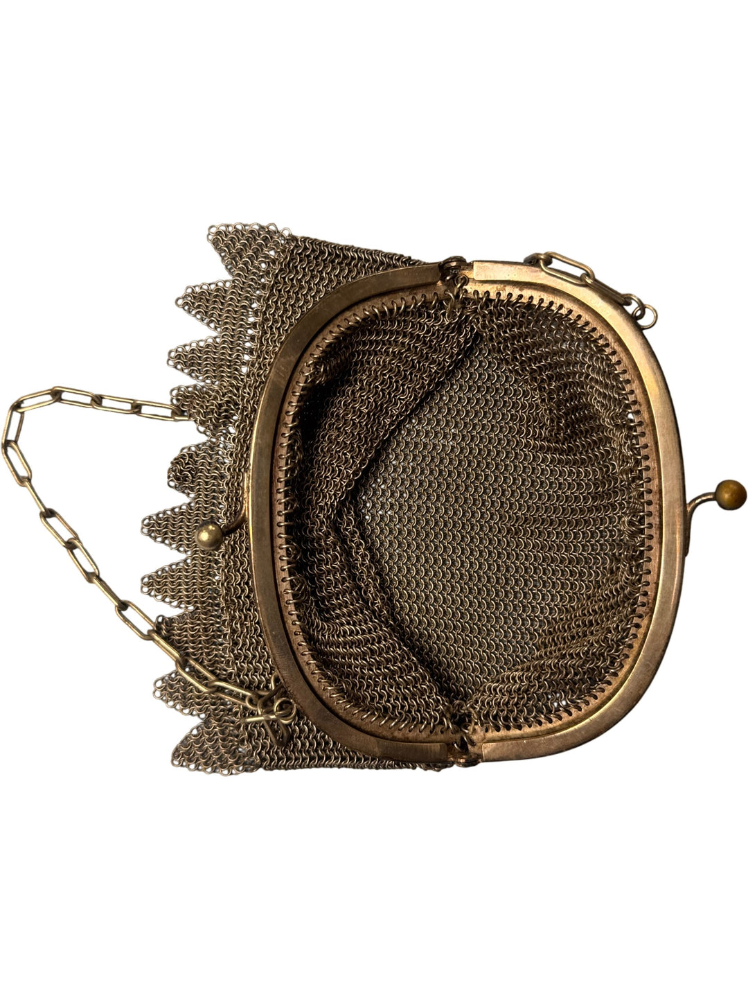 Antique Victorian Gold Mesh Chain Purse - Think Vintage Online Ltd