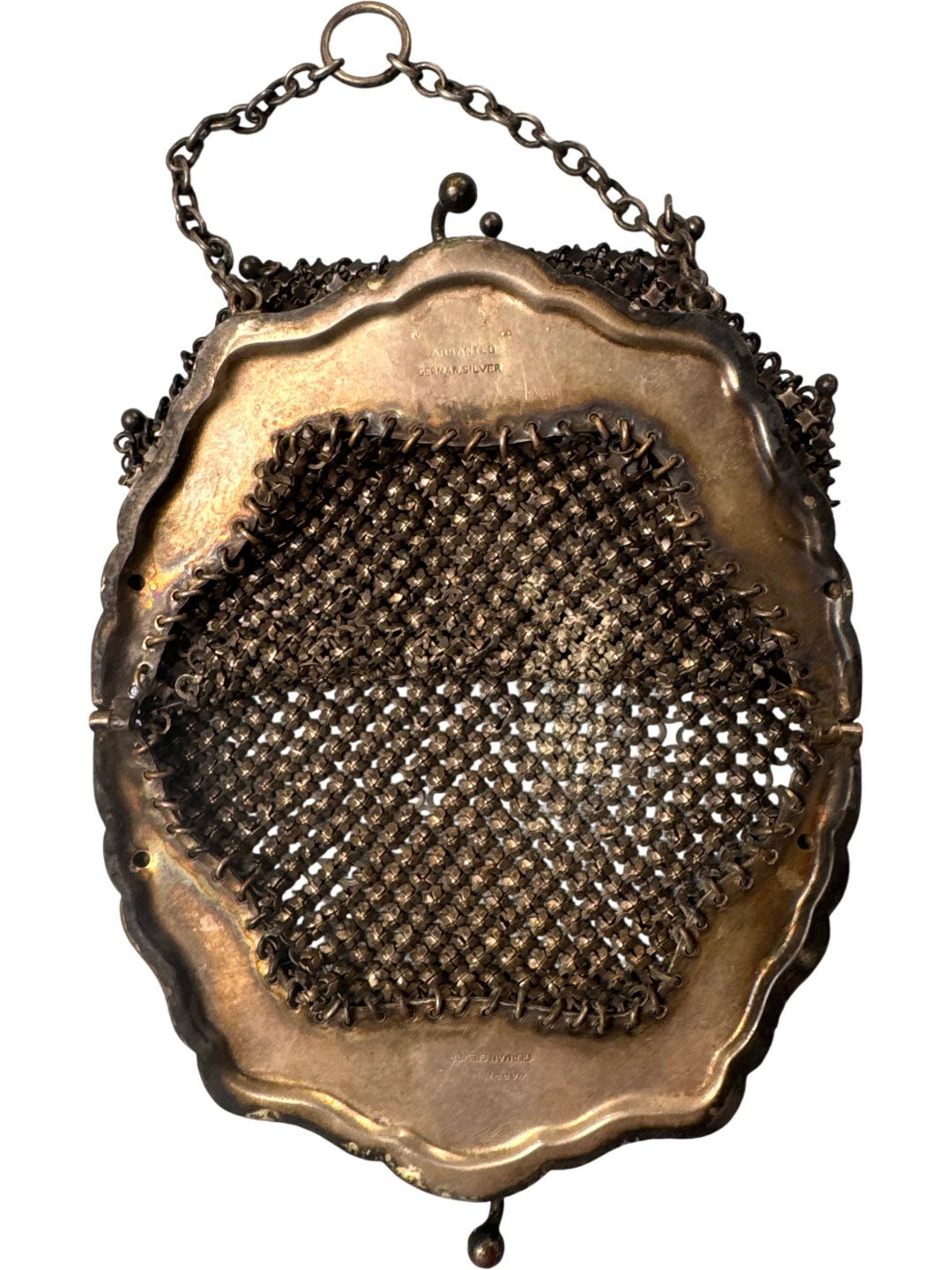Antique Victorian Metal Mesh Coin Purse - Think Vintage