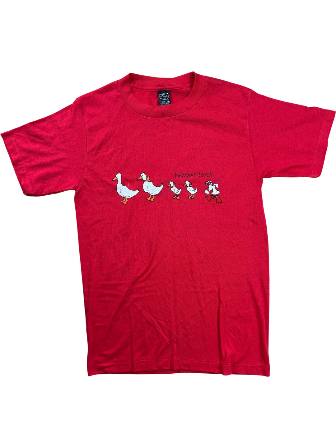 Anvil Red Graphic T-Shirt - S - Think Vintage ltd