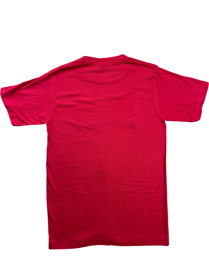 Anvil Red Graphic T-Shirt - S - Think Vintage ltd