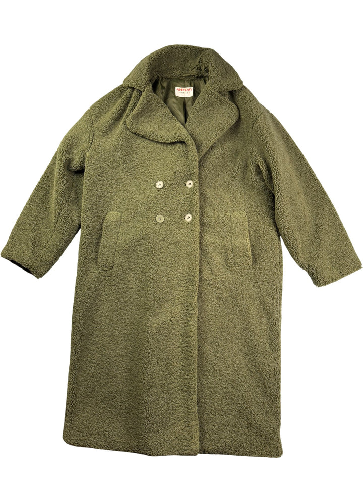 Anyday Double Breasted Coat - L - Think Vintage ltd
