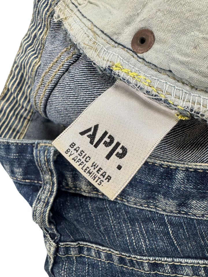 Applemints Denim Shorts - W31 - Think Vintage ltd