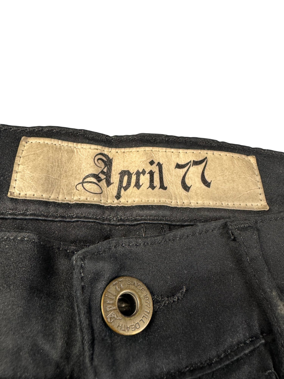 April 77 Joey Black Jeans - W32 - Think Vintage ltd