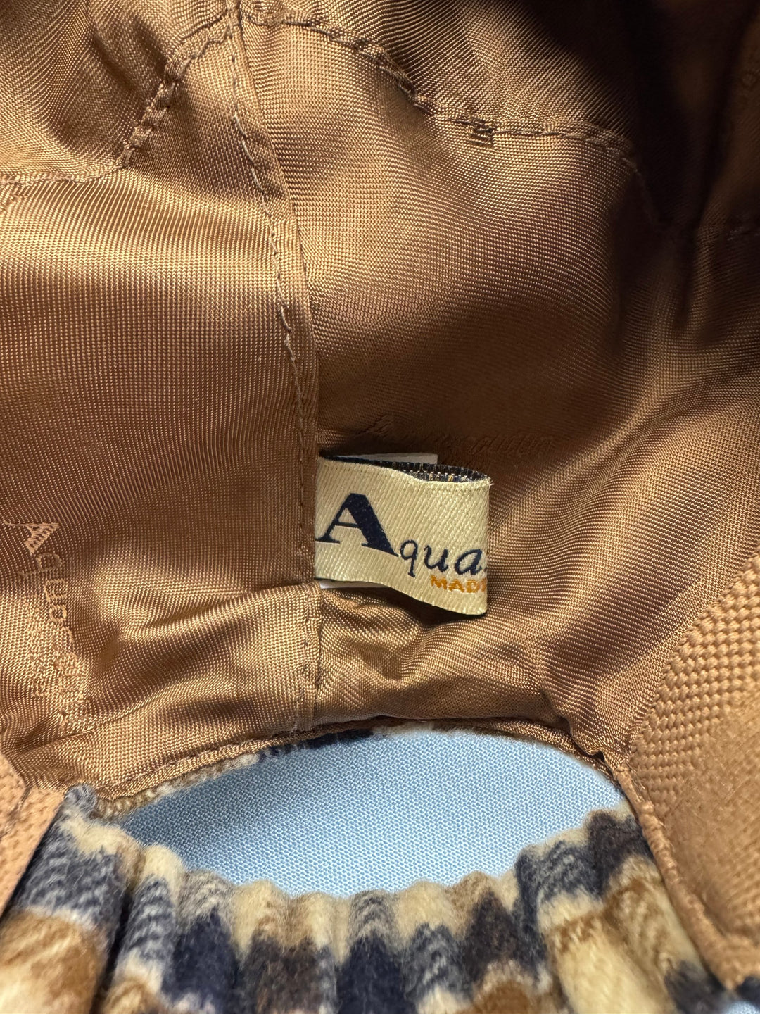 Aquascutum Checkered Baseball Cap - L - Think Vintage