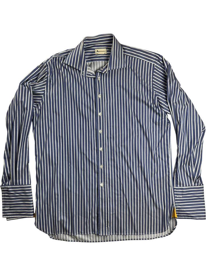 Aquascutum Striped Shirt - L - Think Vintage ltd
