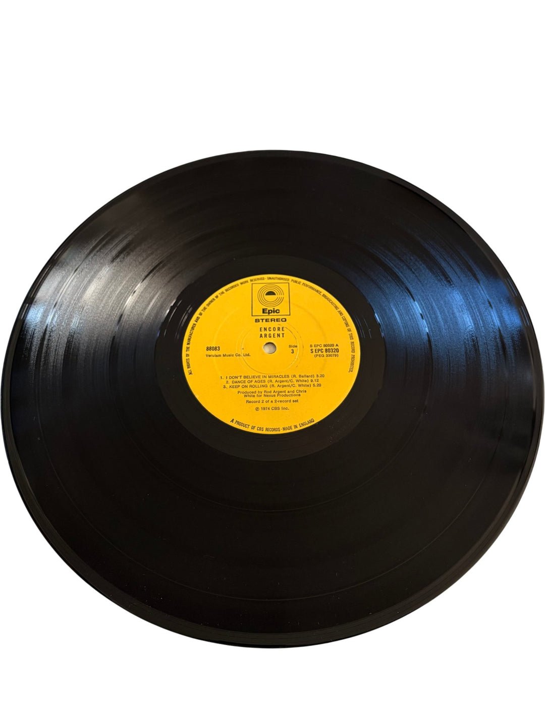 Argent Encore Vinyl Album - Good - Think Vintage ltd