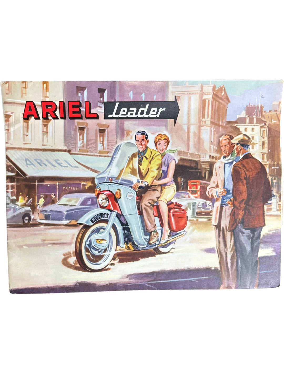Ariel Leader Motorcycle Sales Brochure Vintage Classic Collectible - Think Vintage