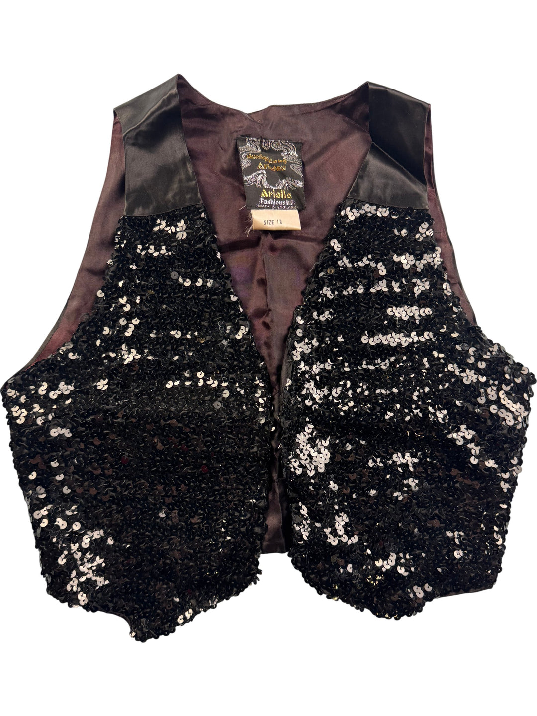 Ariella Sequin Evening Vest - Think Vintage ltd