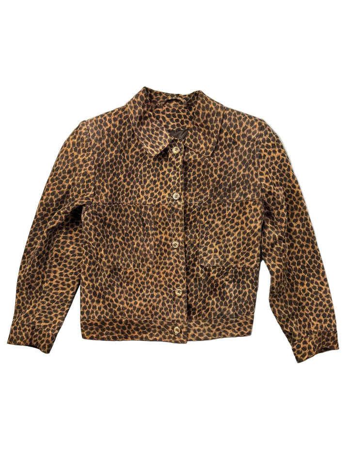 Armando Denger Leopard Print Jacket - Think Vintage ltd