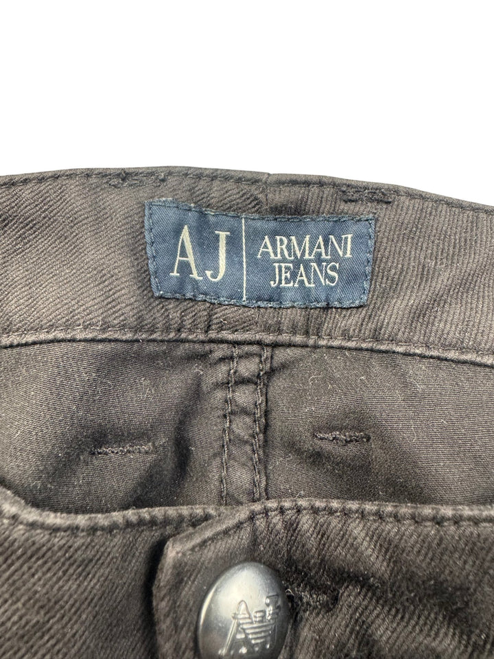 Armani Brown Straight Leg Jeans - W30 - Think Vintage ltd