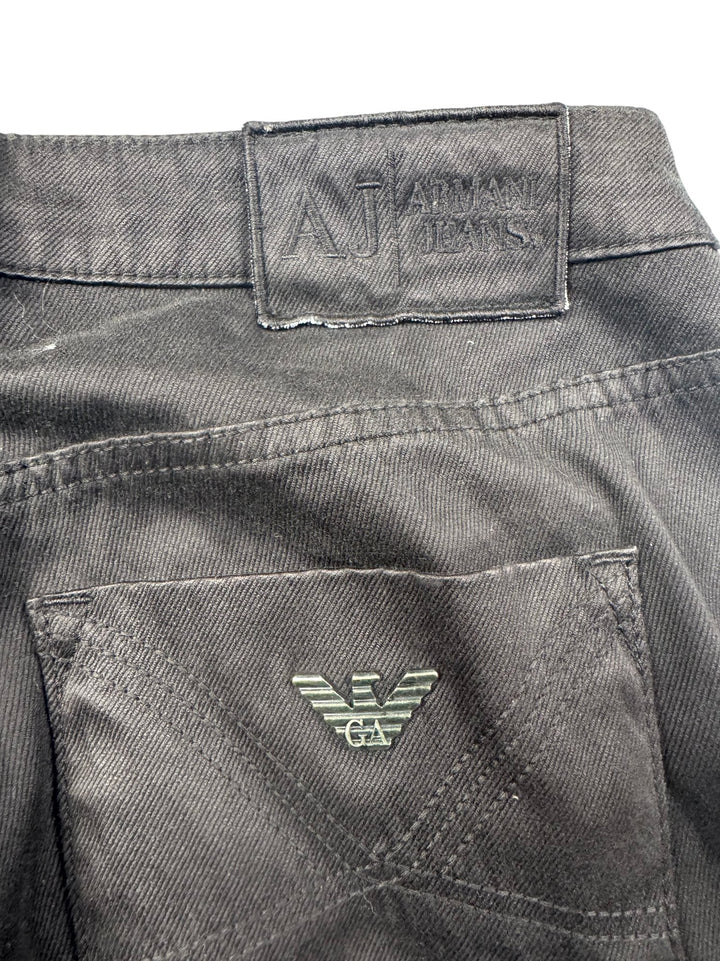 Armani Brown Straight Leg Jeans - W30 - Think Vintage ltd