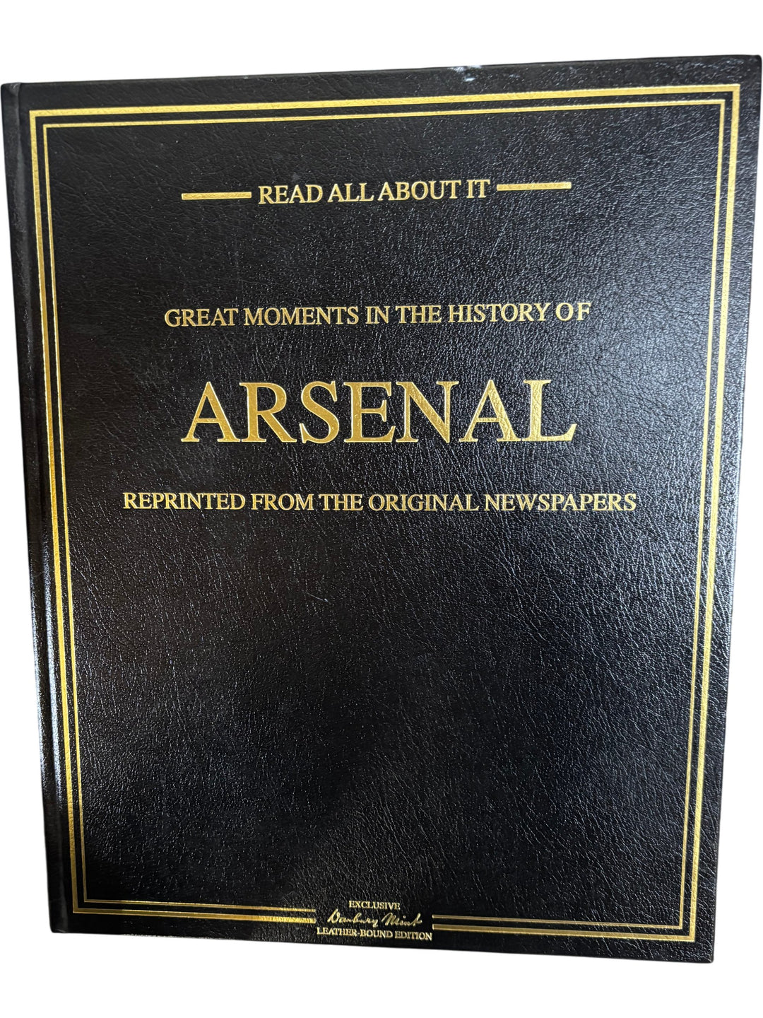 Arsenal Great Moments History Leather Bound Edition Handbooks Annuals - Think Vintage
