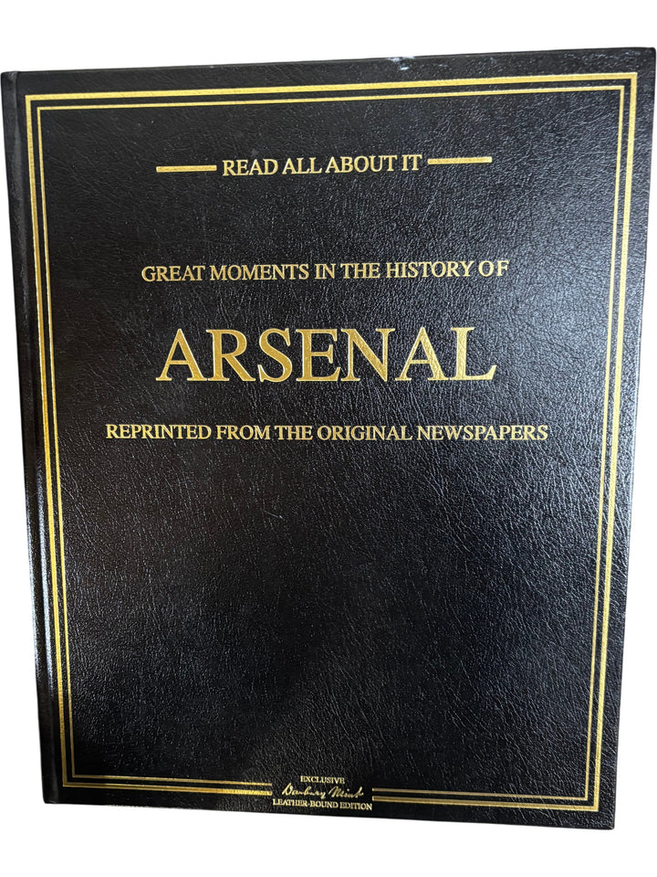 Arsenal Great Moments History Leather Bound Edition Handbooks Annuals - Think Vintage