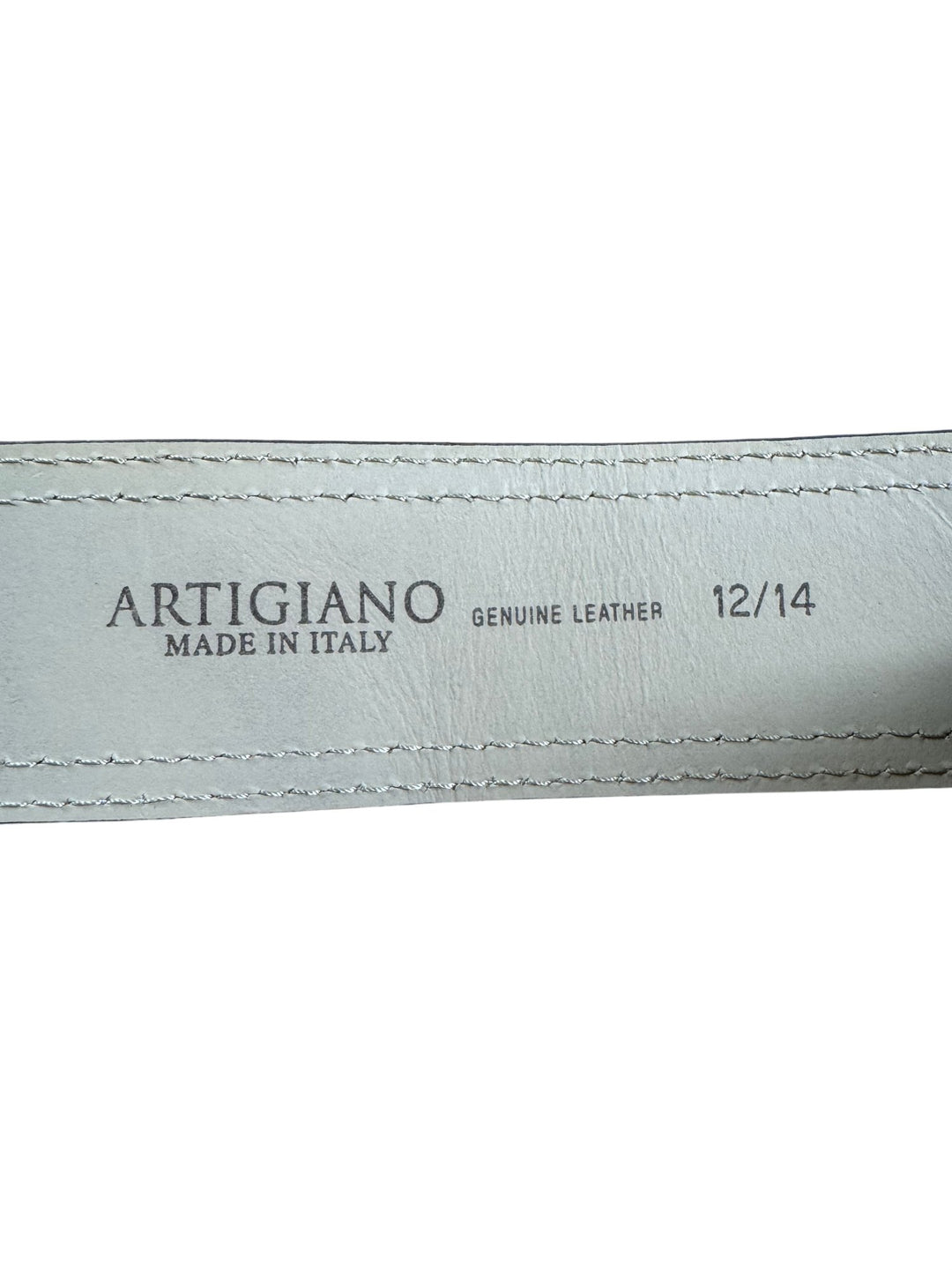 Artigiano Italian Leather Belt - W30-34 - Think Vintage ltd
