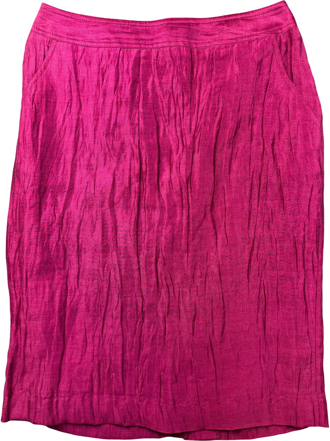 Artigiano Pink Linen Skirt Suit - W31 - Think Vintage ltd