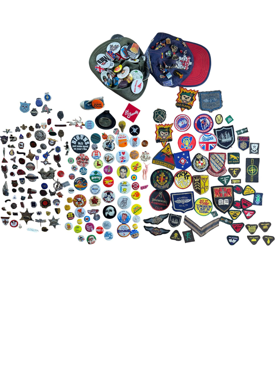 Assorted Collectible Pins and Badges Set - Think Vintage ltd
