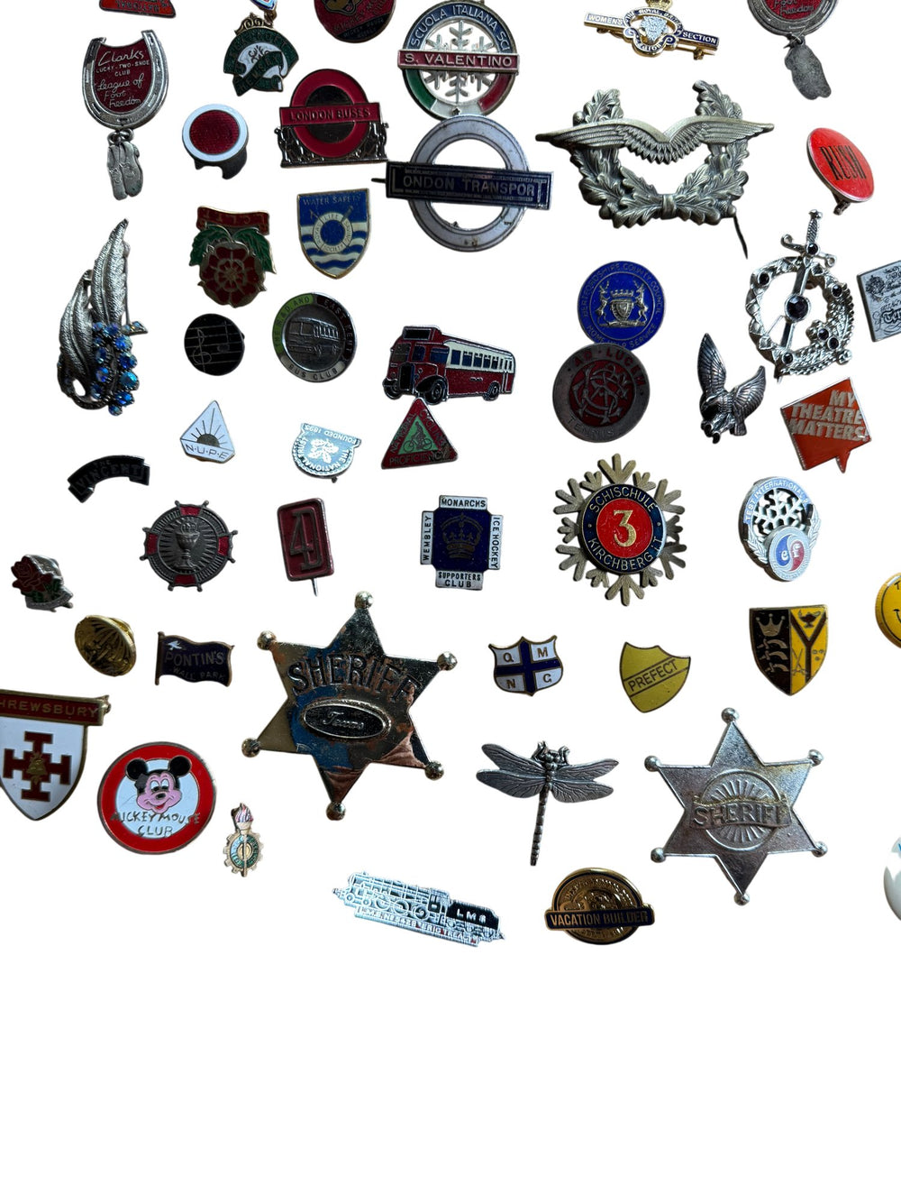 Assorted Collectible Pins and Badges Set - Think Vintage ltd
