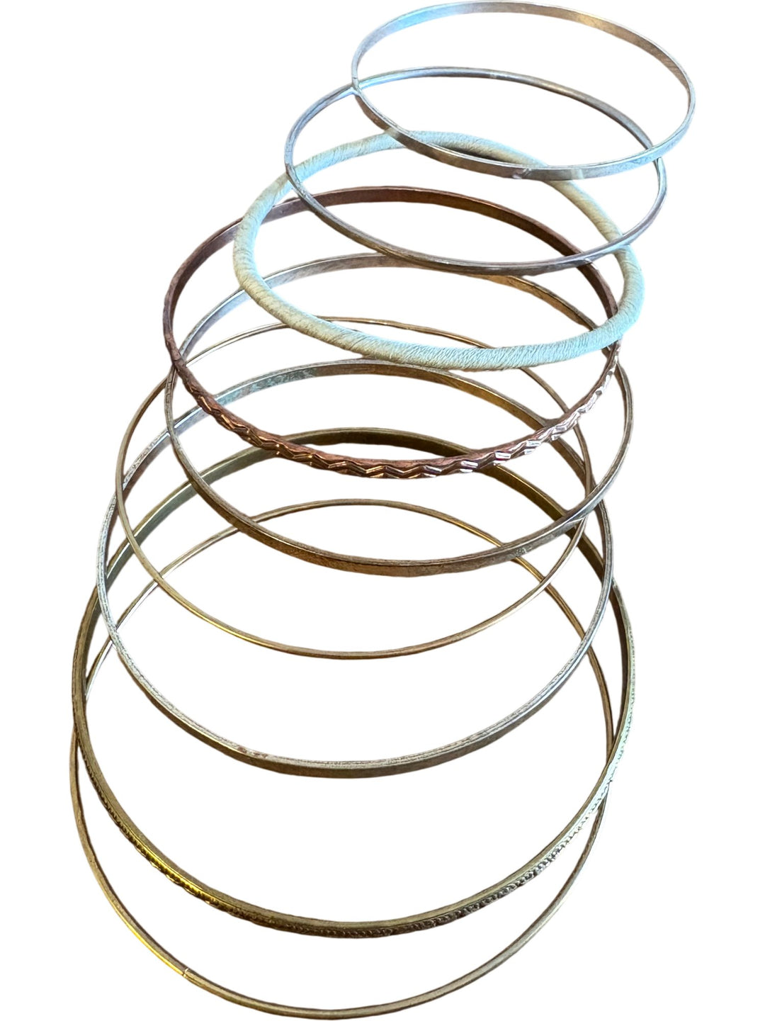 Assorted Metal Bangle Bracelets - Think Vintage ltd